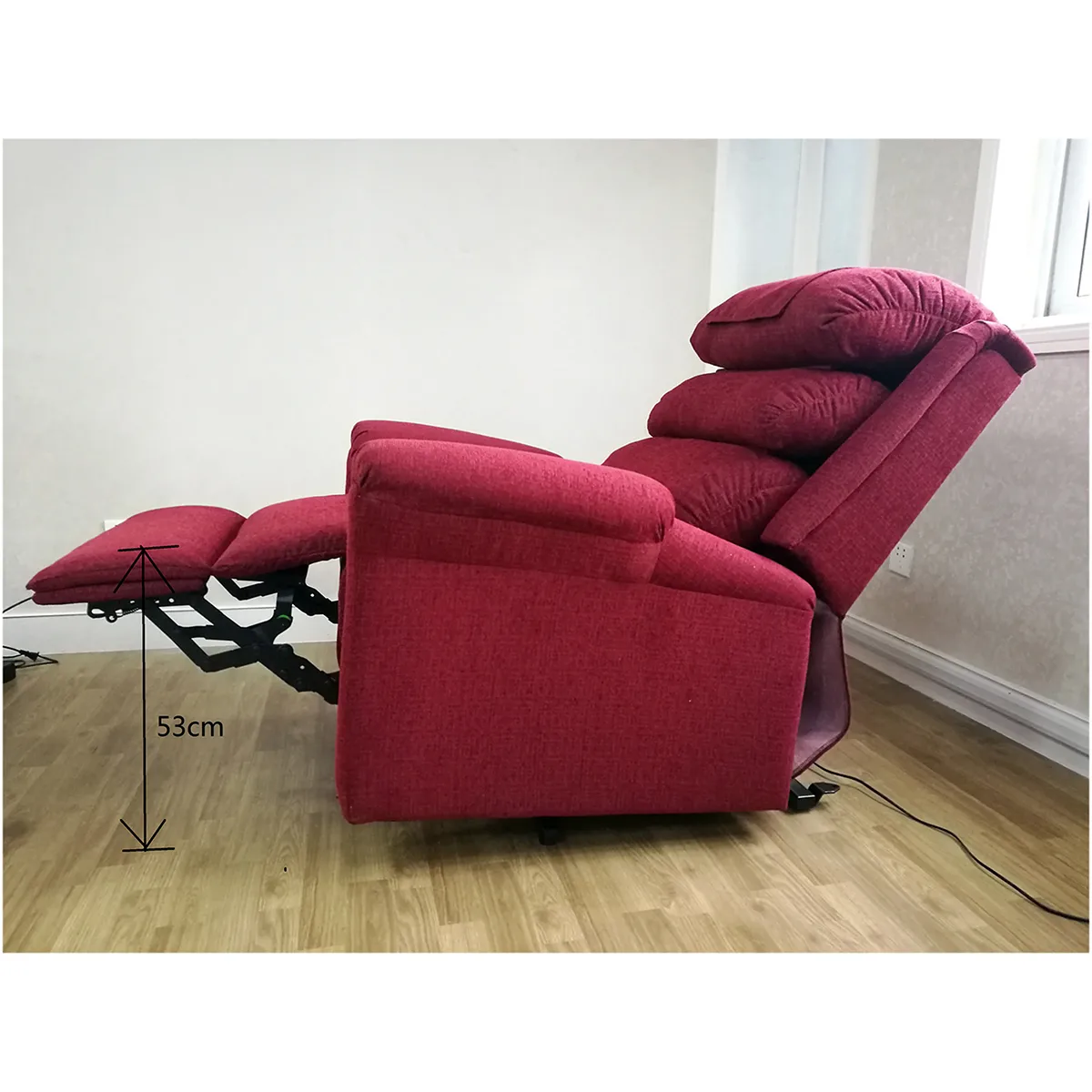Ecclesfield Rise and Recline chair in Red.jpg